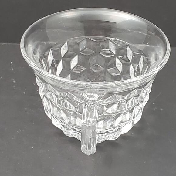 1 Fostoria American Cubist Punch Bowl Cup Flare Rim 2.5" Tall Vtg Tableware - Picture 6 of 10